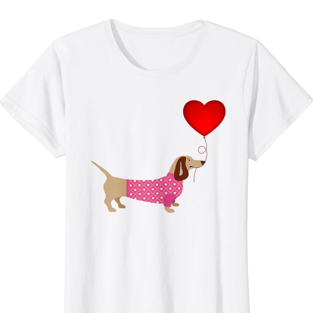 Daschund Heart T-Shirt